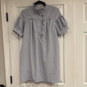 Striped Blue Mini Dress